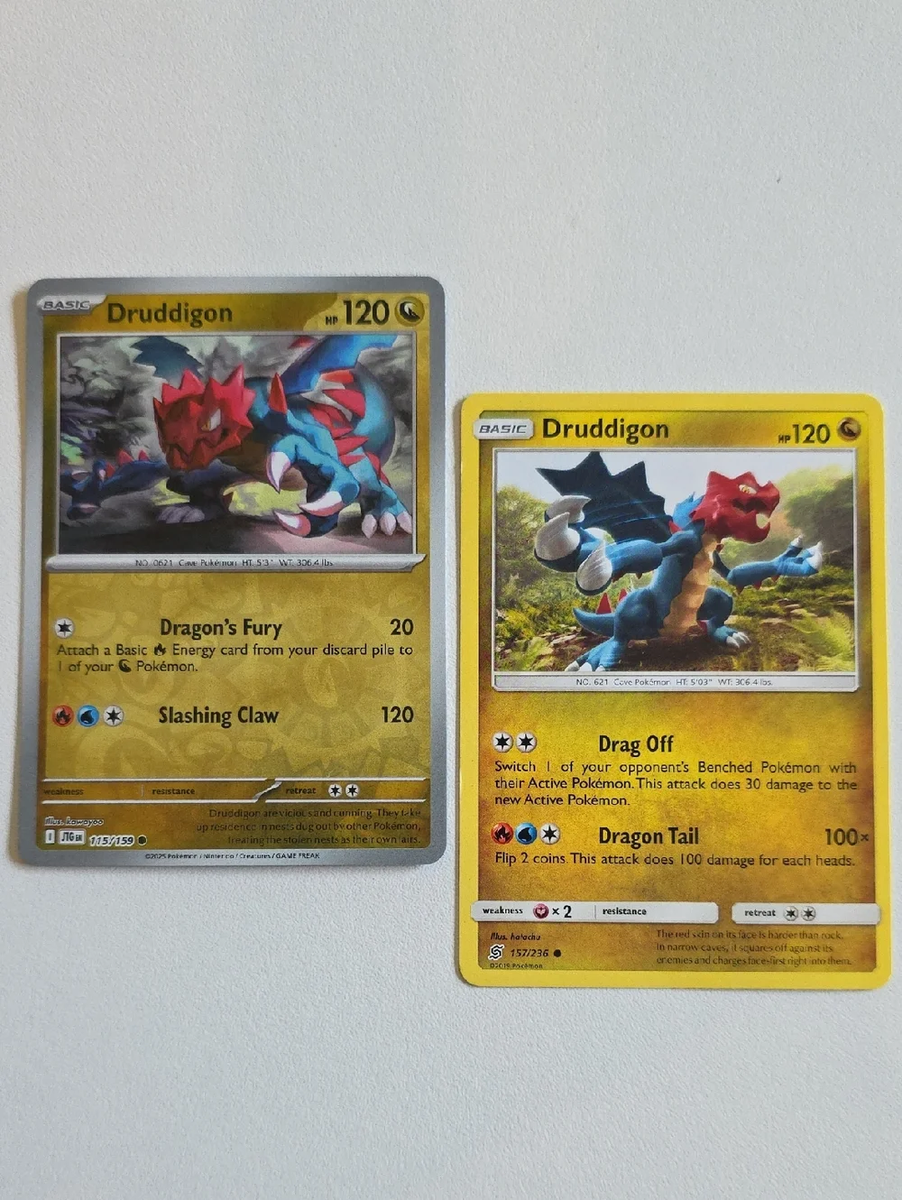 Pokemon Druddigon Cards